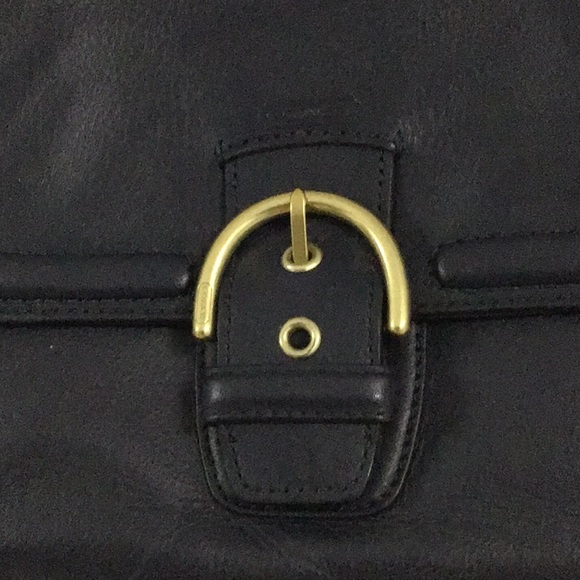 Coach Navy Leather handbag - Picture 2 of 10